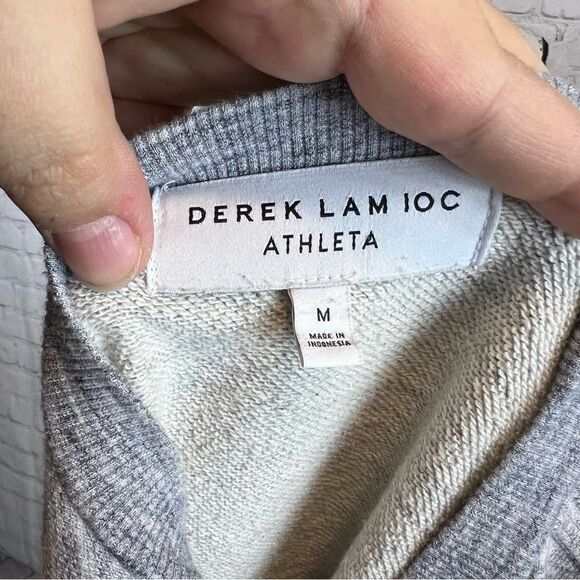Derek Lam 10c Athleta 2 N 1 City Sweatshirt Heather Gray Womens Size Medium - Picture 9 of 11